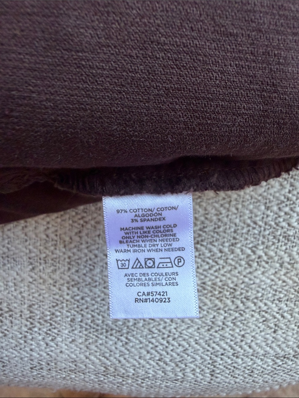 LOFT Dark Brown Button-Front Corduroy Mini Skirt - Picture 5 of 5